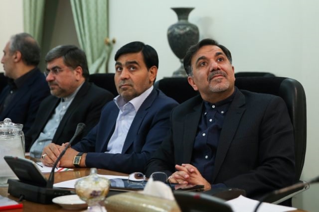 وزرای دولت روحانی در جلسه شورای اقتصاد مقاومتی